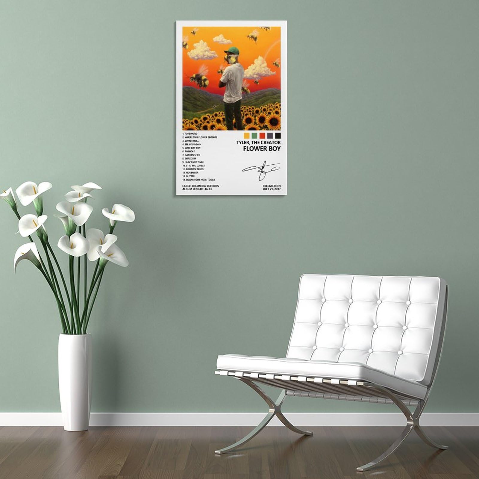 Poster Sur Toile Flower Boy (Tyler, The Creator) – Décoration Murale 30 X 45 Cm Pour Chambre, Salon, Bureau
