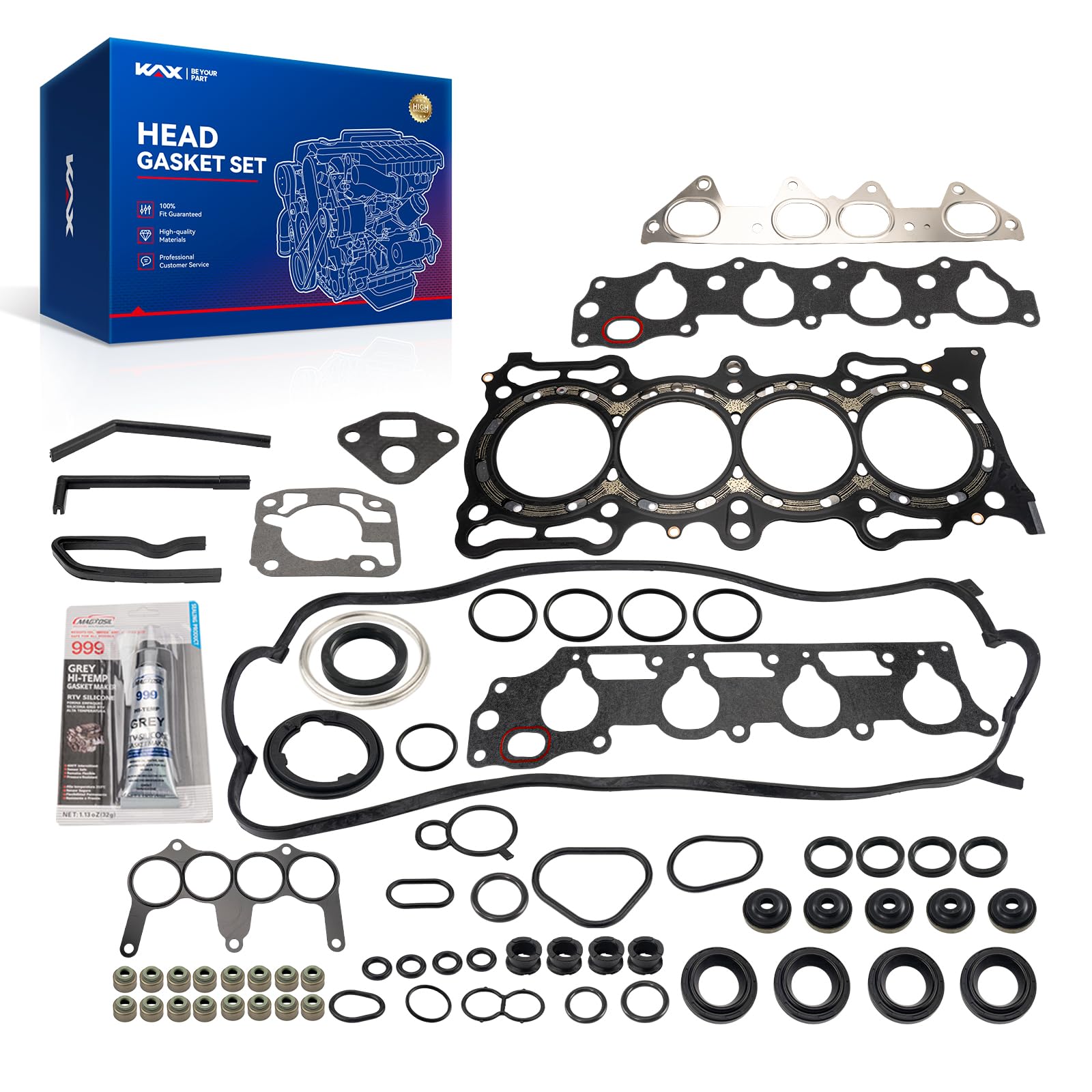 KAX Head Gasket Kit Fit for Honda Accord 1994-1997 2.2L, Acura CL 1997 2.7L