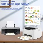 Mailing Label,Address Labels 1-UP,NefLaca White Shipping Labels,Adhesive Shipping Labels,30 Sheets in Total(8.5"x 11"),Printable White Sticker Paper for Laser & Inkjet Printers.(30 Labels)