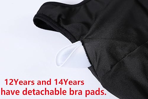 Miniatura 3 de JE Sterguard Traje de baño para niñas, traje de baño de una pieza, trajes de baño para 4-16