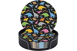 Colorful Dinosaur Coasters Protectors