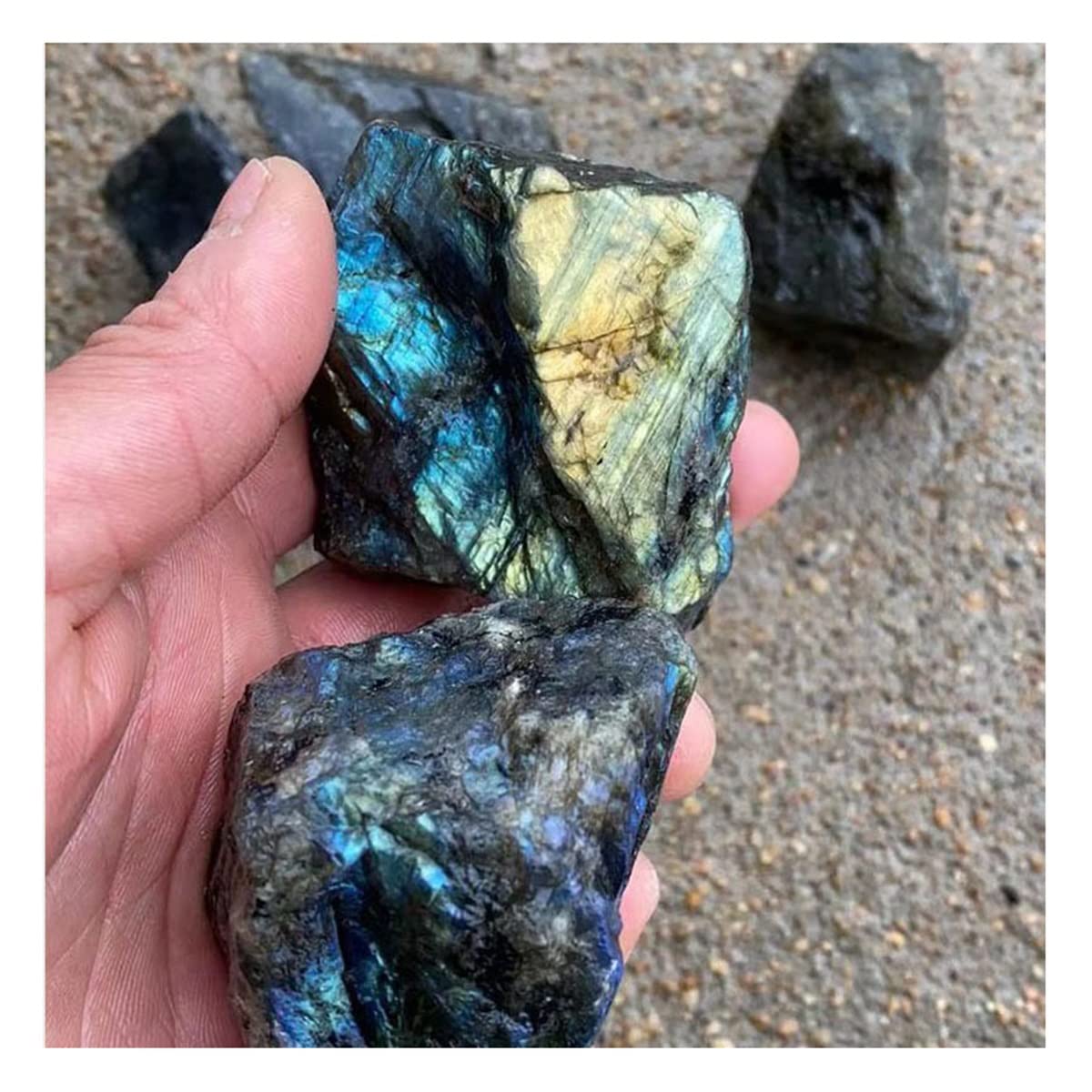 Piedras de cristal natural espécimen mineral en bruto LQYXGS regalo original para el hogar
