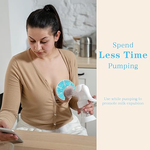 Miniatura 5 de Paquetes de hielo con cuentas de gel para pecho calientefrío, almohadillas de calor para lactancia materna, dolor de lactancia, mastitis,