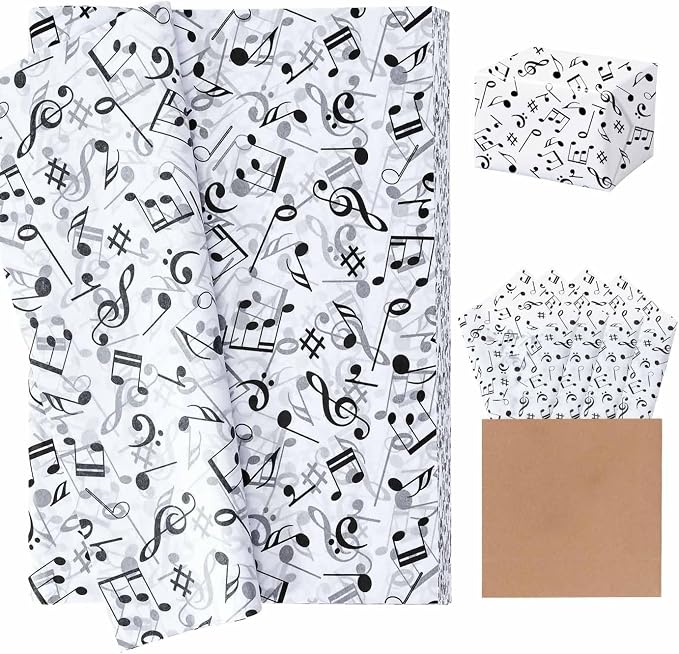Musical Instruments Tissue Amazon.com: MUNILAIL 100 Sheets Music Notes Tissue Paper 14 x 20 Inches ...