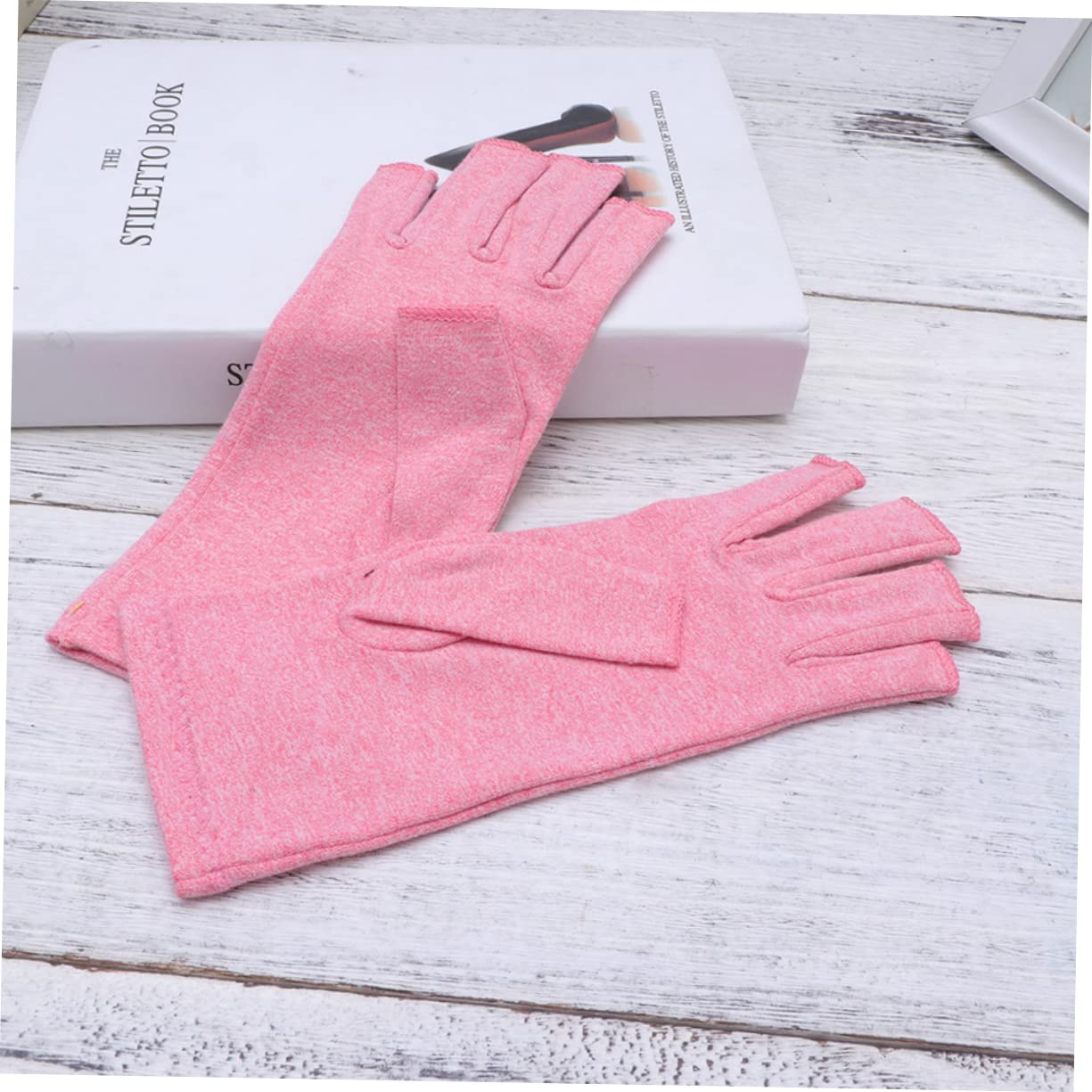 Anneome Open Finger Gloves Full Finger Compression Support for Carpal Tunnel Tendonitis Hand Pain