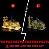 BRIKSMAX LED világítás szett LEGO Notre-Dame katedrálishoz - Építőkészlet kompatibilis 5