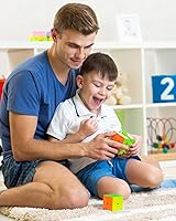 Vista 5 de Coogam Qiyi Speed Cube Bundle 2x2 3x3 Juego de cubos mágicos Qidi s 2x2 Warrior W 3x3 Rompecabezas sin adhesivo