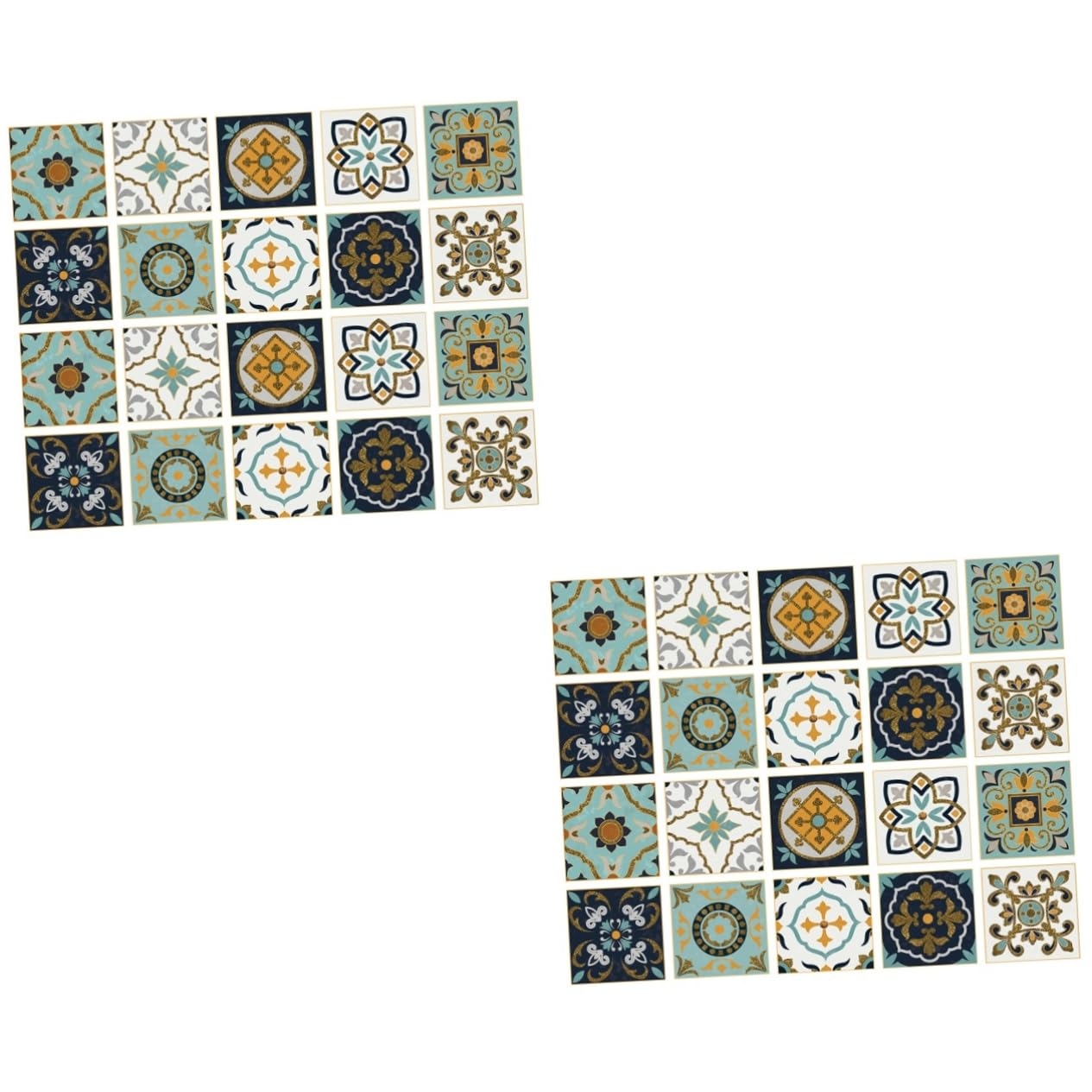 Autocollants mural étanches et design vintage pour carrelage 40 u