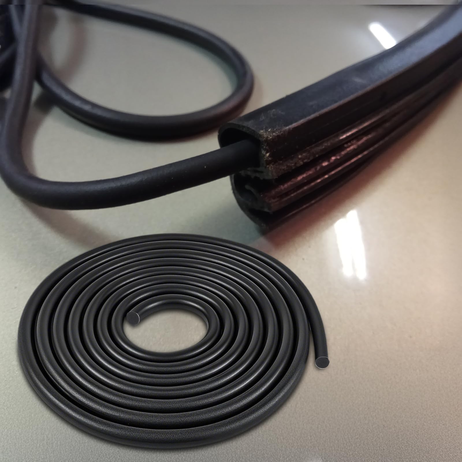 Witte Siliconen Mosrubber Rondsnoer | uitwendig 8mm