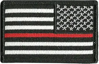 Thin Red Line Flag Tactical Patch - 2"x3"