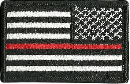 Thin Red Line Flag Tactical Patch - 2"x3"