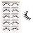 Veleasha Manga Lashes Spiky False Eyelashes 100% Handmade Eyelashes Natural Look Fake Lashes Lightweight Lashes with Soft Clear Band 5 Pairs Pack (009)