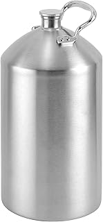 Heavy-Duty Insulated Gallon Water Jug, Leakproof Portable Mini Keg for Beer, Durable Steel Water Corny Keg 8L