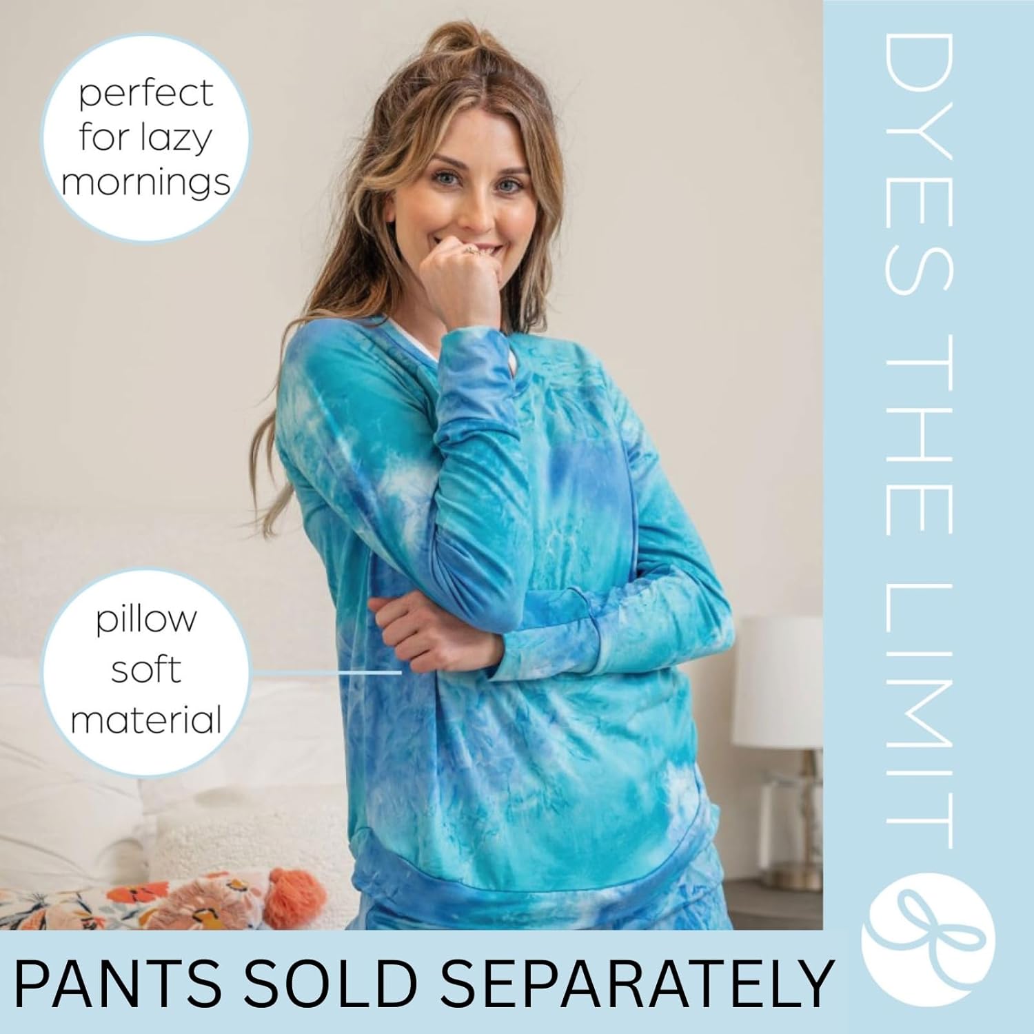 Hello Mello Dyes The Limit Lounge Long Sleeve Pajama Top - Image 4