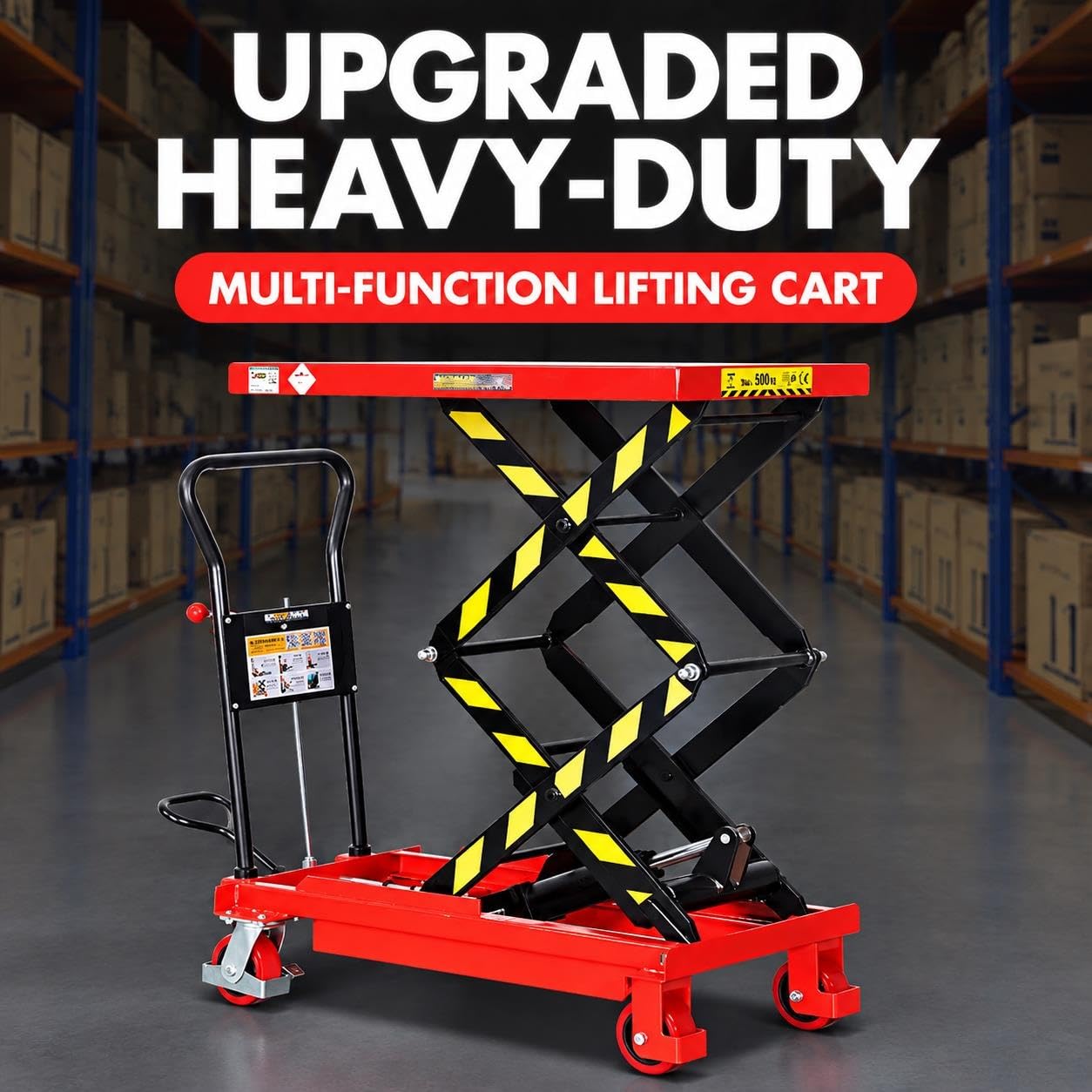 Mesa Elevadora Hidráulica Carro Tijera con Pedal
