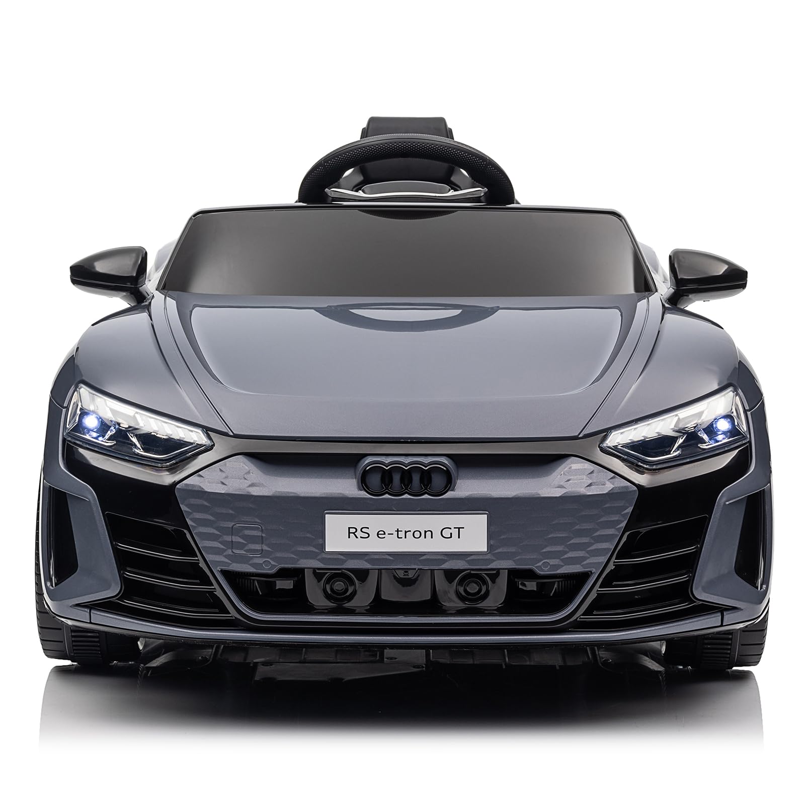 LALAHO Coche Eléctrico para Niños Audi RS E-Tron 12V con Doble Motor, 3-5 km/h Auto Eléctrico para Niños de 3 a 5 Años, MP3, Mando a Distancia (Rosa) — view 10