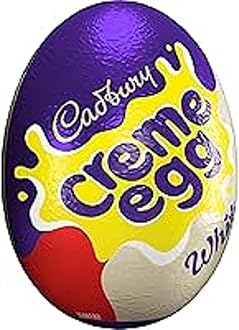 Cadbury White Chocolate Creme Egg (Pack of 48). Easter, Egg Hunt, Thank you Gift, Present, White Chocolate Filled Eggs OFFICIAL