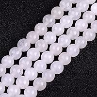 Vista 46 de JOE FOREMAN Cuentas redondas de piedra natural de jade rosa de 0.315 pulgadas para hacer joyas, cuentas de 15 pulgadas, piedras semipreciosas