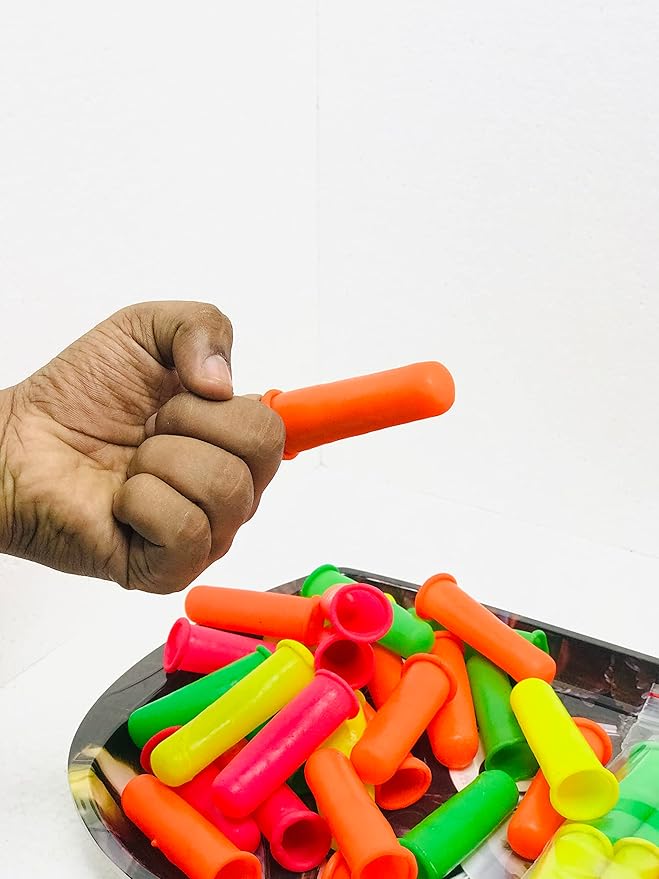 HomelandSown Rubber Finger Caps Cots Guards (Pack of 6) Reusable Nylon