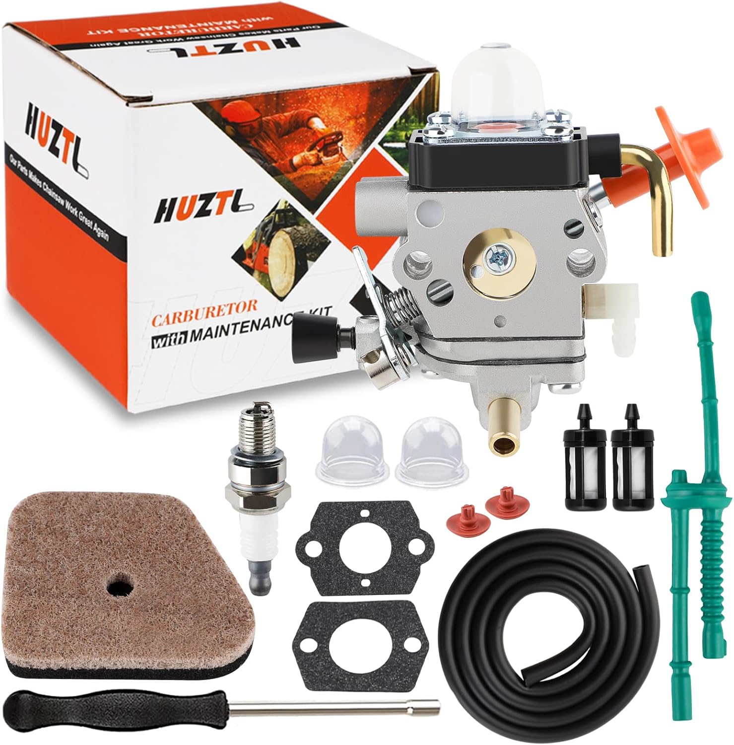 Amazon.com: HUZTL FS 90 R Carburetor kit for Stihl FS90R FS90 FS110R ...