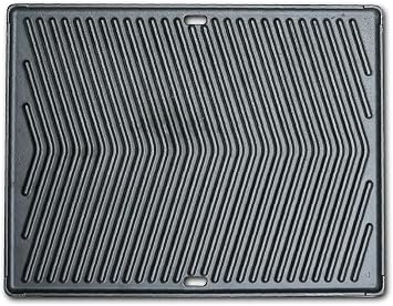 Mont Alpi 2-in-1 Dual Sided Heavy Duty Cast Iron Reversible Griddle Pan Plate - Flat and Ridged Surfaces - 18 x 14 inches - Fits all Mont Alpi Outdoor Grills - MAGR