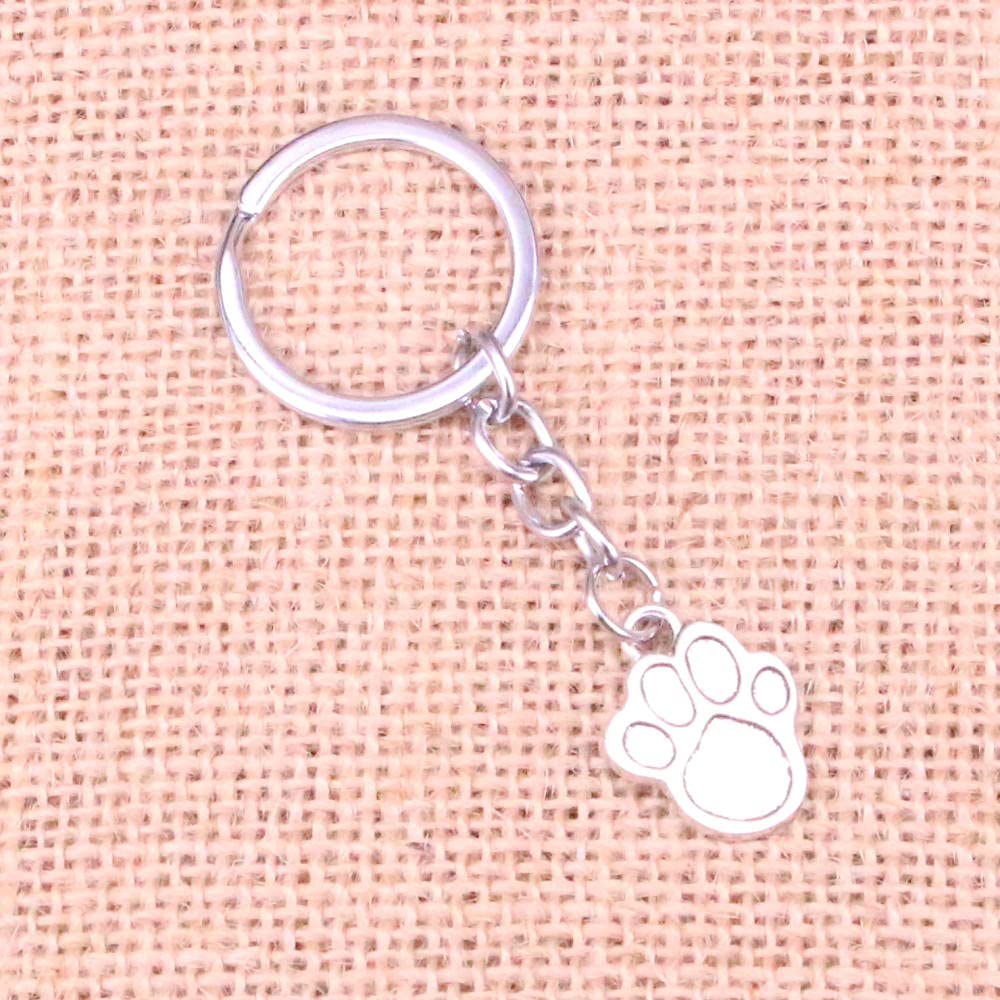 20 Stücke 22 X 17 Mm Hund Pfote Anhänger DIY Männer Auto Schlüsselanhänger Ring Halter Schlüsselanhänger Souvenir Schmuck Geschenk