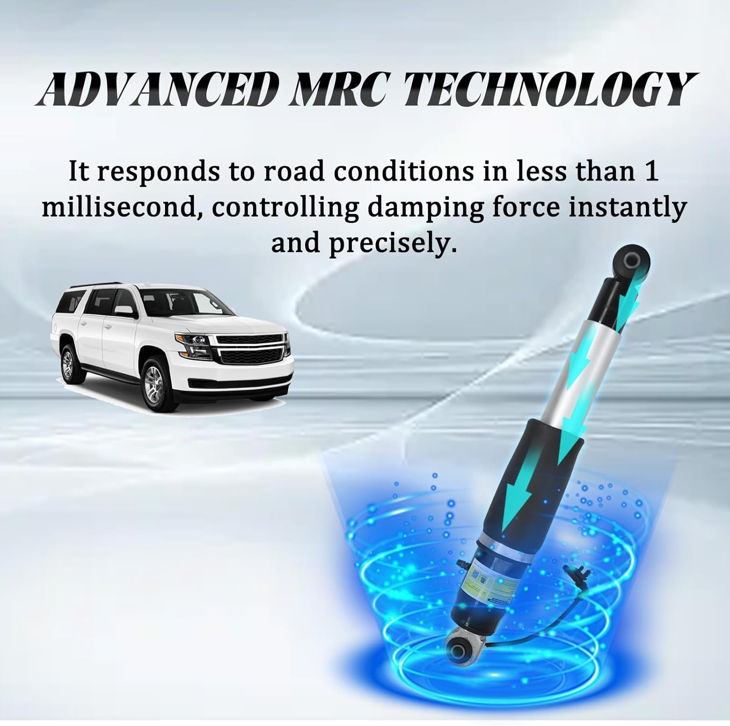 84176675 580-1106 2PCS Rear Struts and Shocks Absorber Complete Assembly Magnetic Ride Control Suspension Compatible with 2015-2020 Cadillac Escalade Chevy Tahoe Suburban GMC Yukon XL