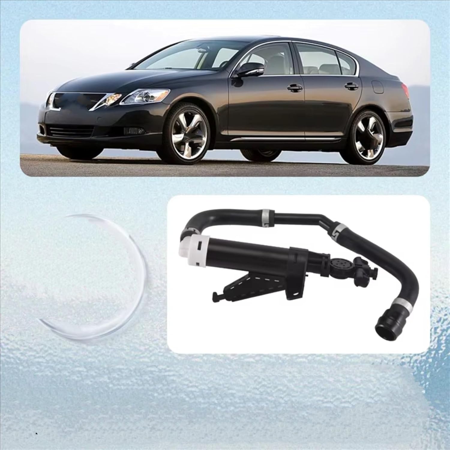 Car Bumper Headlamp Washer Nozzle Cover for Lexus GS Series GS300 GS350 GS430 GS450H Headlight Washer Nozzle Actuator Head Light Water Spray 85208-30031 85207-30031