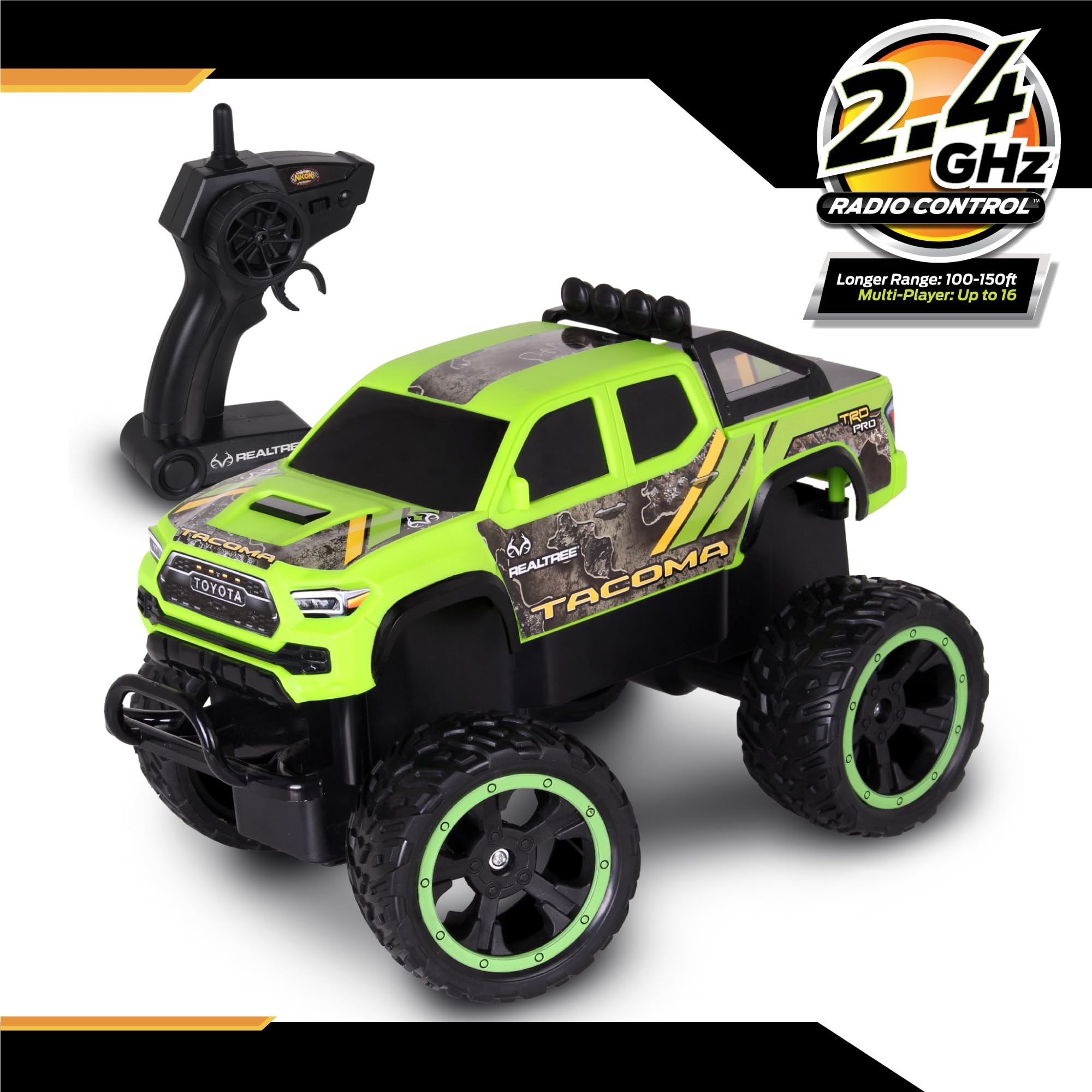 Amazon.com: NKOK Realtree Toyota Tacoma RC Monster Truck : Toys
