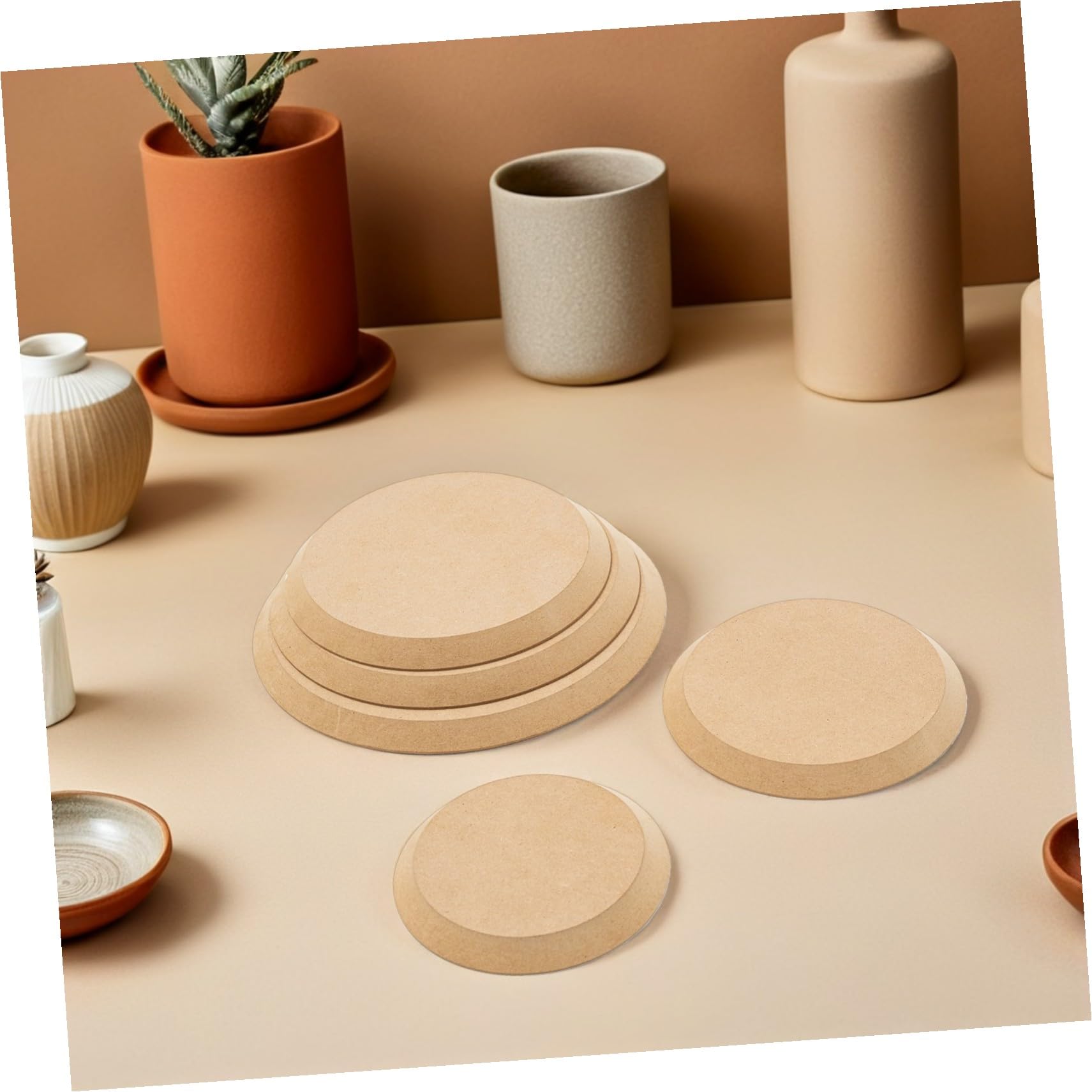 Gadpiparty 5 Szt. Częściowy Drewnianych Okrągłych Form Do Ceramiki Trwałe Precyzyjne Narzędzia Do Formowania Gliny Wielowarstwowe Modele Naczyń Ceramicznych
