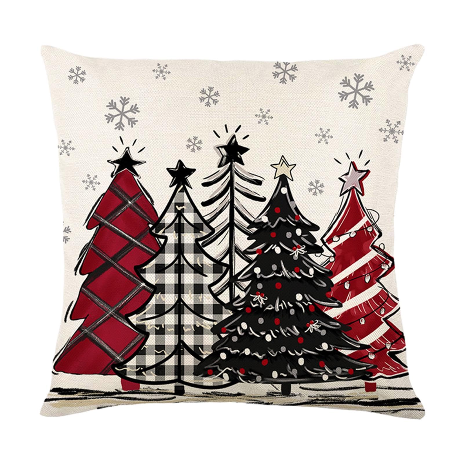 Housses de coussin de Noël pour canapé du salon ambiance festive