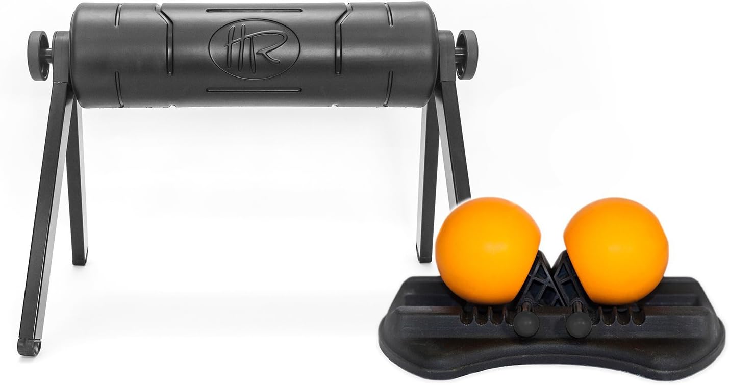 HighRoller Ergonomic Foam Roller with HighBaller Twin Ball Massager (Combo Pack)