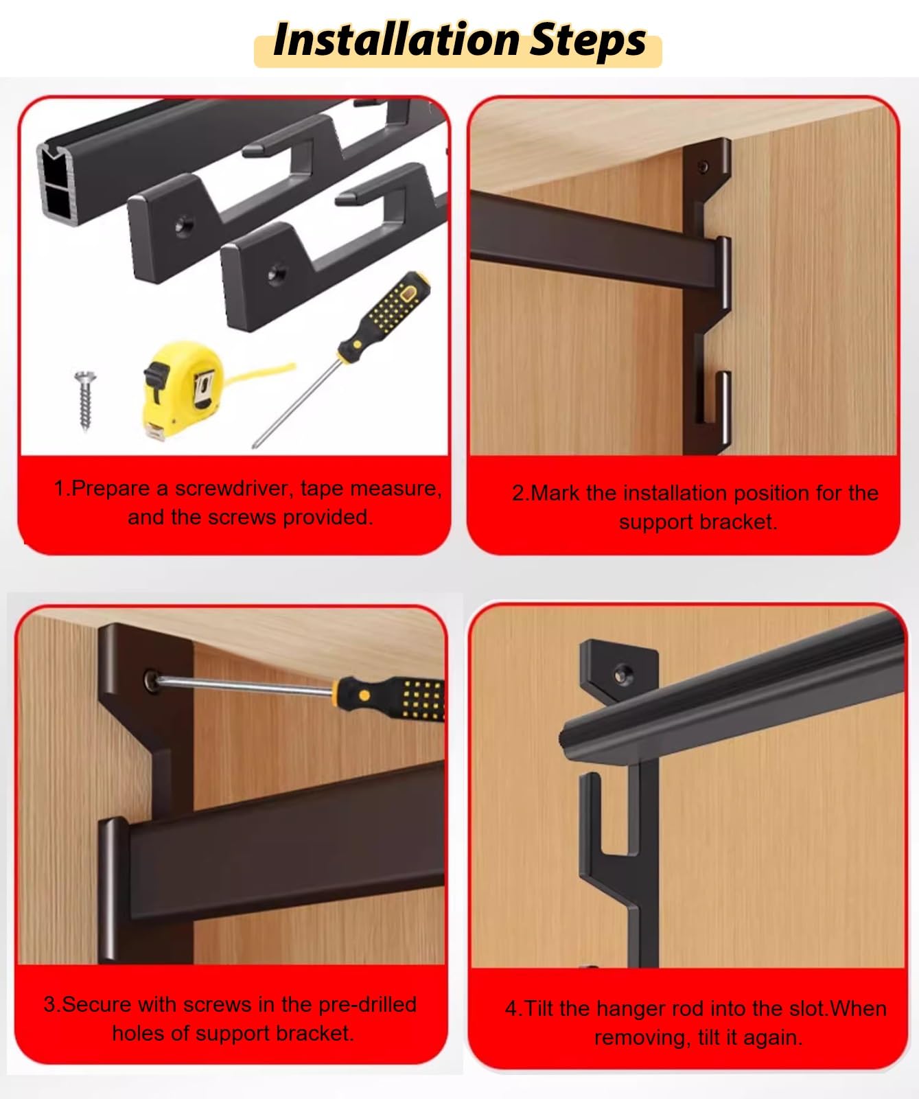 Bastone Armadio Appendiabiti Supporto per Asta Appendiabiti in Argento, Asta Appendiabiti Regolabile in Altezza per Bagno, Tubi Appendiabiti in Alluminio con(6 Slots,85cm(33.4in))