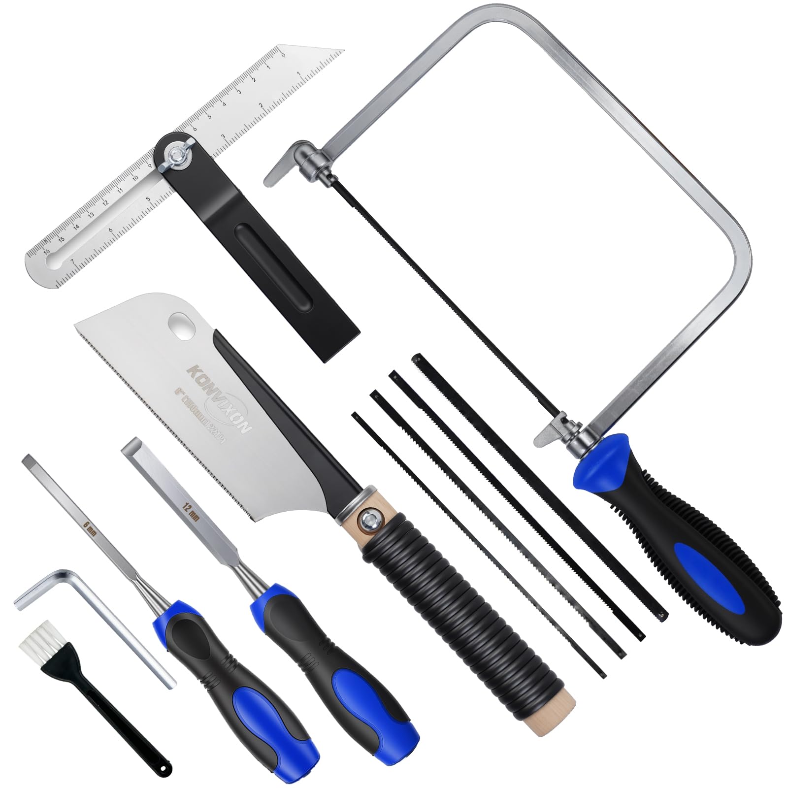 Woodworking Tool Set - 6 Pcs for Carving & Joinery -1 Woodworking Tool Set - 6 Pcs for Carving & Joinery -1