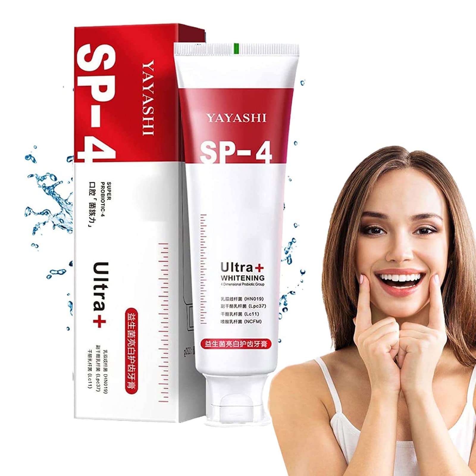 Yayashi Sp-4 Toothpaste, Yiliku Sp-4 Probiotic Toothpaste, SP-4 Brightening Toothpaste Fresh Breath Toothpaste, Brightening & Stain Removing Toothpaste, Protects Gums Freshens Breath (Whitening)