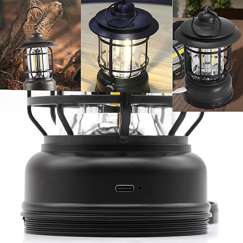 Miniatura 5 de Linterna LED para camping, 3000 lúmenes, luces brillantes de campamento con 6 baterías 3200, linterna LED recargable, 5 modos de luz, linterna para