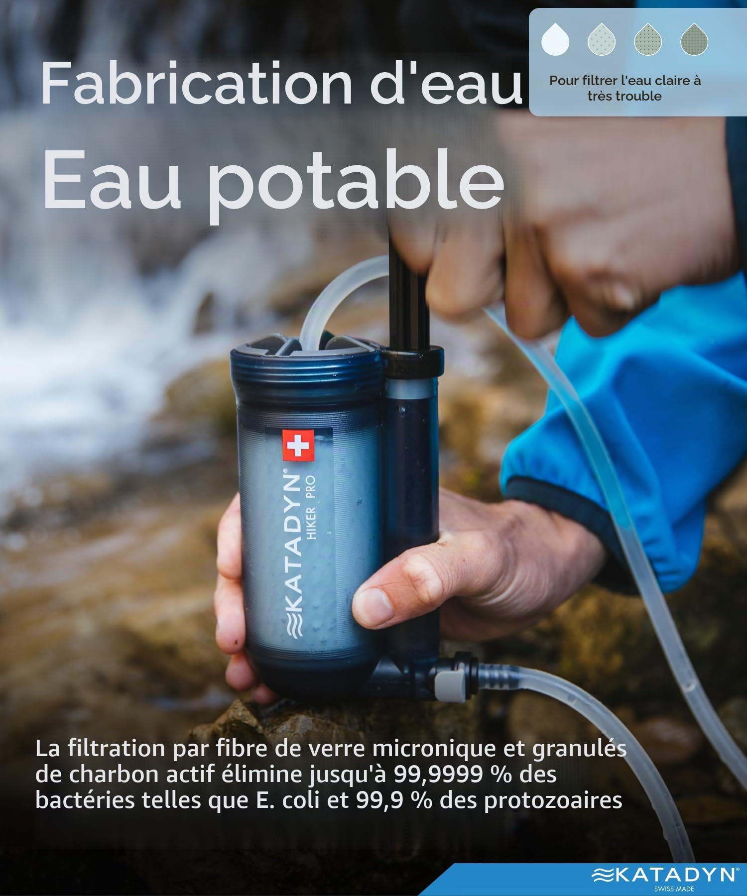 Katadyn Hiker Pro Microfiltre d'eau Transparent