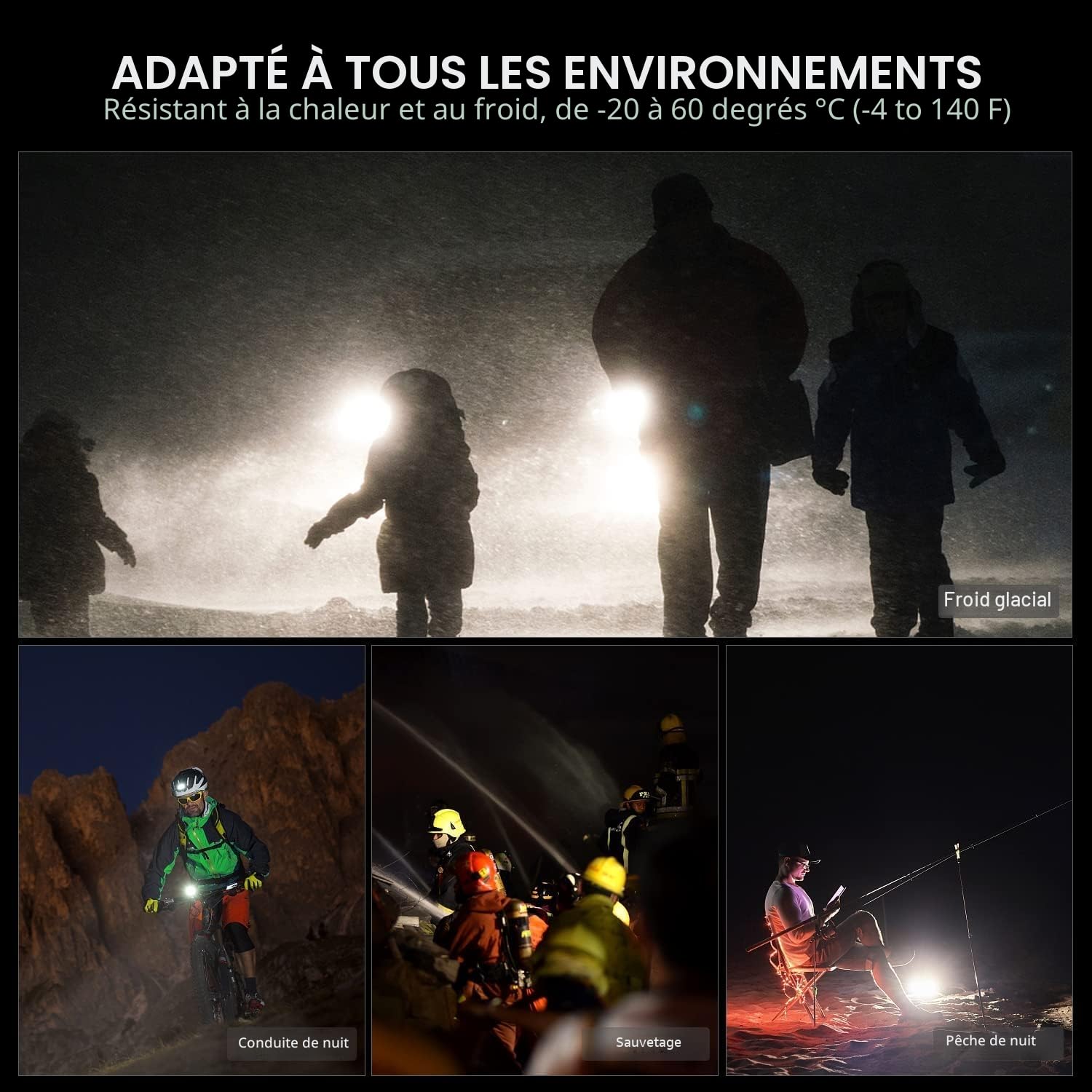 klarus XT21X Pro 4400 Lumens Lampe torche tactique LED super brillante, 336 mètres, USB USB Rechargeable lampe de poche