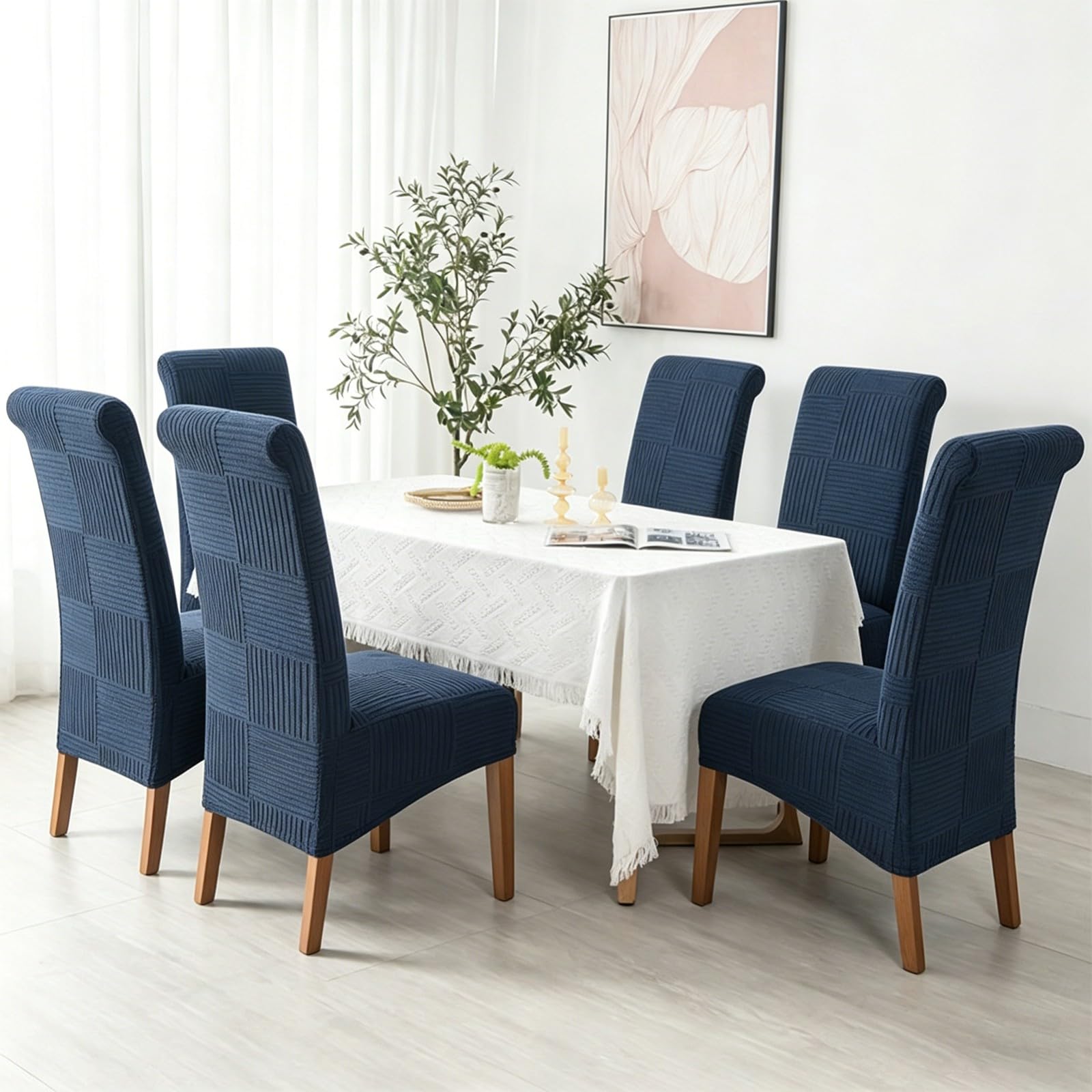 Fundas elásticas para sillas de Comedor Fundas para sillas de Comedor de Respaldo Alto