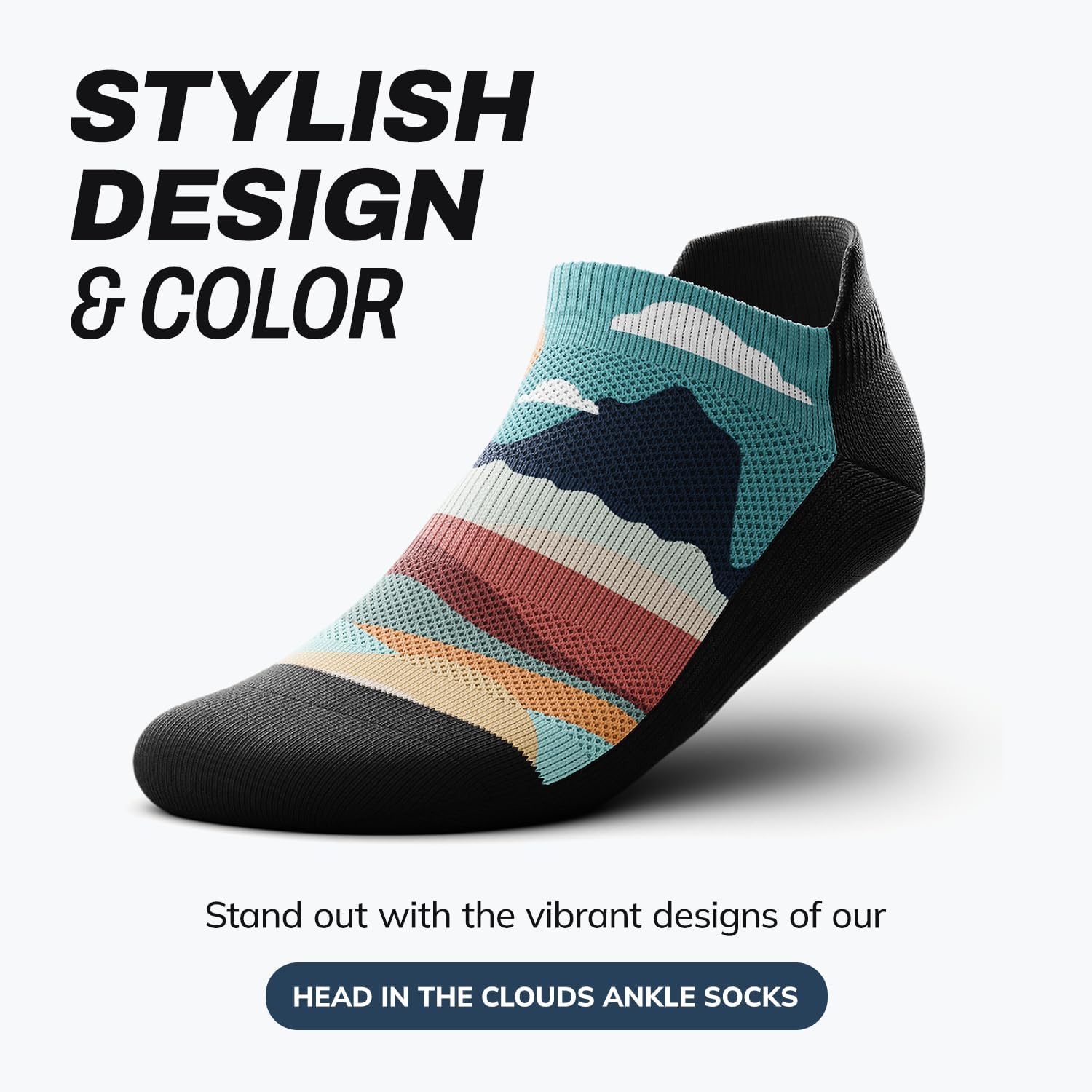 Outway Ankle Socks - Moisture-Wicking, Breathable Comfort with Arch Support - Durable Polyester & Spandex Blend - Image 2