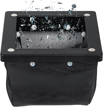 Strong Magnetic Drilling Catcher Bag, Magnetic Drill Shaving Catcher, Electrical Drill Catcher Dirt Bag for Magnetic Metal Shavings on Electrical Panels,Electrical Safety Drilling Tool Bag-1 Pack