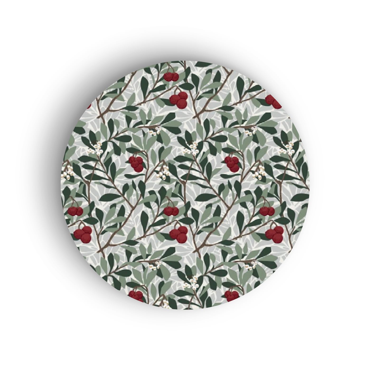 KraftyBazaar Pack of 90 William Morris Winter Garden Christmas Vinyl Stickers - 37mm Self-Adhesive Holiday Stickers - Multipack Festive Stationery Craft Decor Labels
