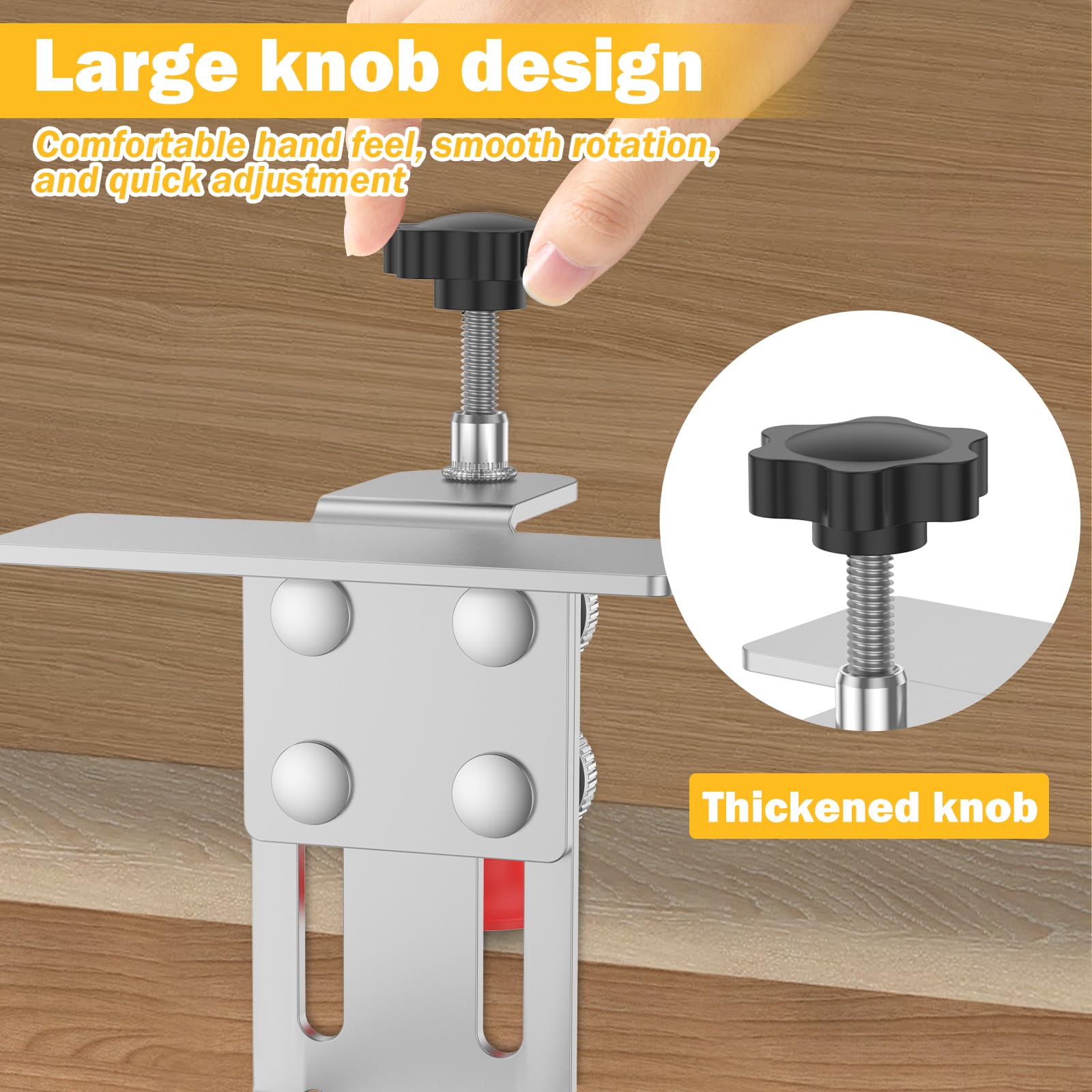 LYDODOKA Quick-Install Cabinet Door Installation Tool, Adjustable Cabinet Door Installation Positioner, Stainless Steel Cabinet Door Installation Clamp Hardware Jig, Cabinet Door Mounting Jig (1)