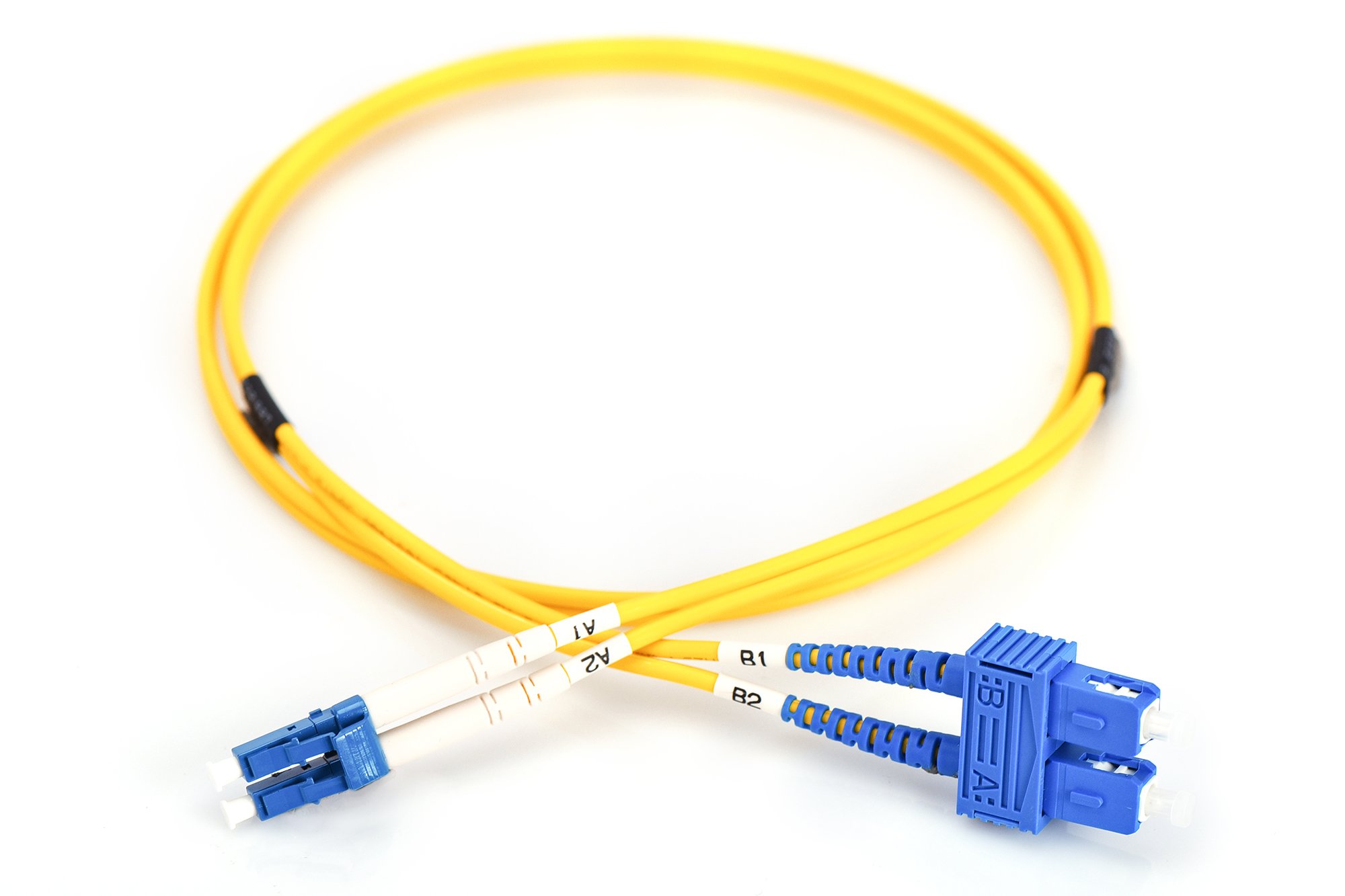 DIGITUS DK-2932-01 – Cavo In Fibra Ottica OS2 – 1 m – da LC a SC – Duplex – 1/10 Gbit/s – Cavo LAN In Fibra Ottica Monomodale SM – Tipo Di Fibra: 9/125 µ – Giallo (Yellow)