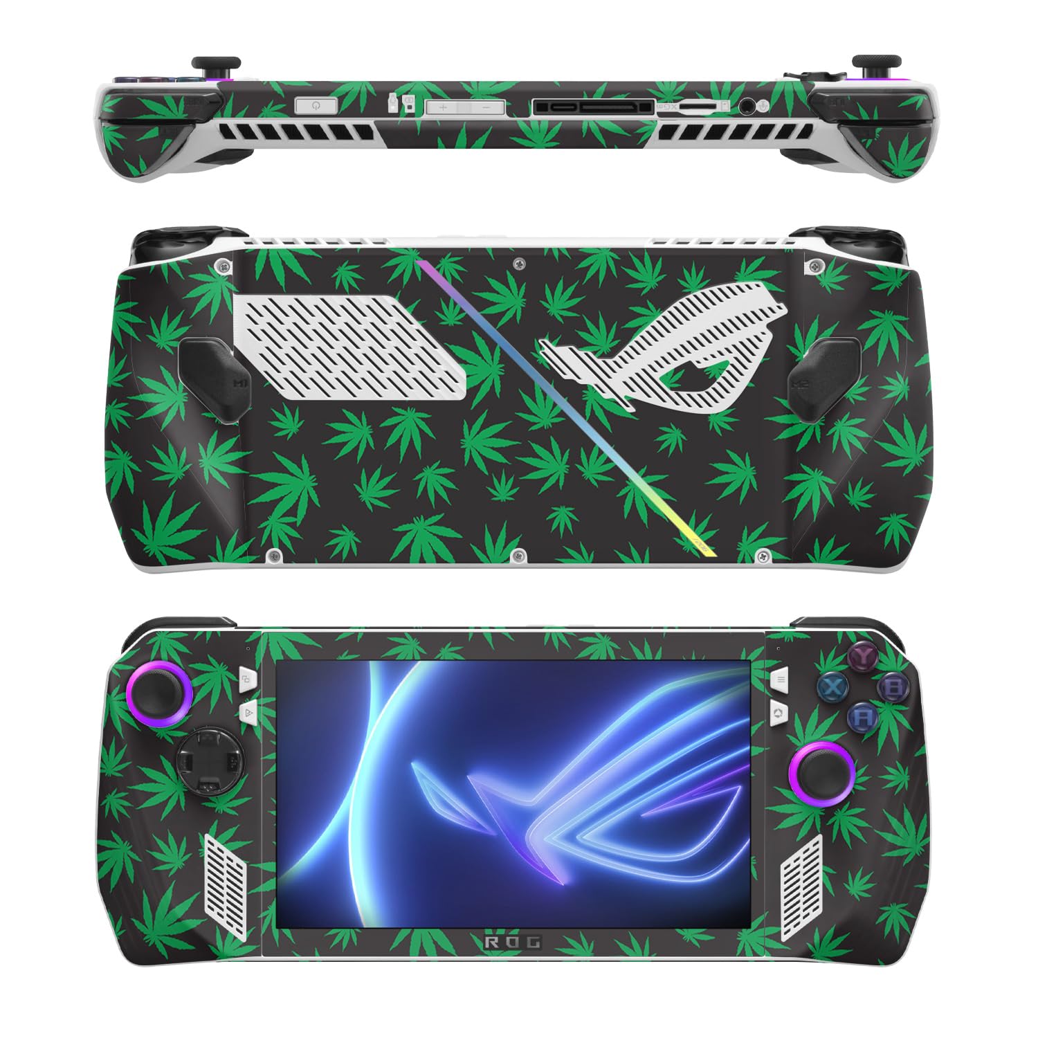 MightySkins Skin Compatible with Asus ROG Ally - Marijuana | Protective, Durable, and Unique Vinyl Decal wrap Cover | Easy to Apply, Remove, and Change Styles