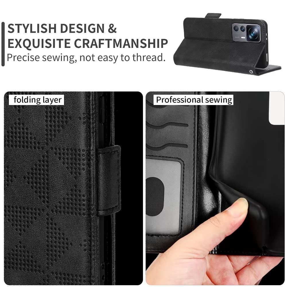 TIANYUE Custodia per Infinix Note 40 Pro 4G/5G, Flip Custodia in