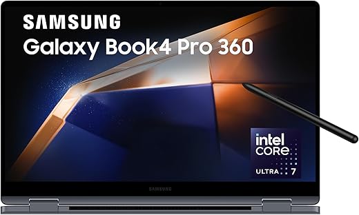 Samsung Galaxy Book4 Pro 360| Intel Evo Core Ultra 7 155H| Built-in AI| 16″ (40.64cm) Touchscreen 2-in-1 Dynamic AMOLED 2X 120Hz| 500 Nits…