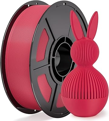 19 – iSANGHU 3D Printer PLA Filament Red,30-300mm/s Neatly Wound 3D Printing Filament 1kg (2.2lbs),Pla for Bambu Lab 3D Printer,AMS,AMSLite, Pla …