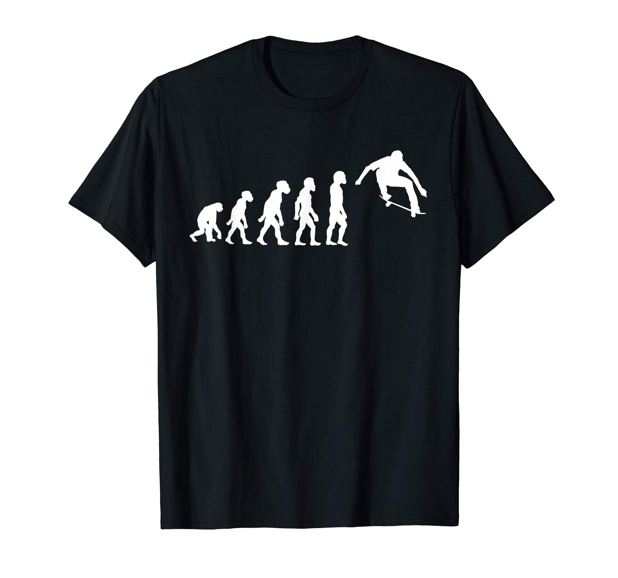 Skateboarder Skating Family Men Women Kids GiftsFunny Human Skateboarding Evolution Skater Skateboarder T-ShirtOEKO-TEX STANDARD 100