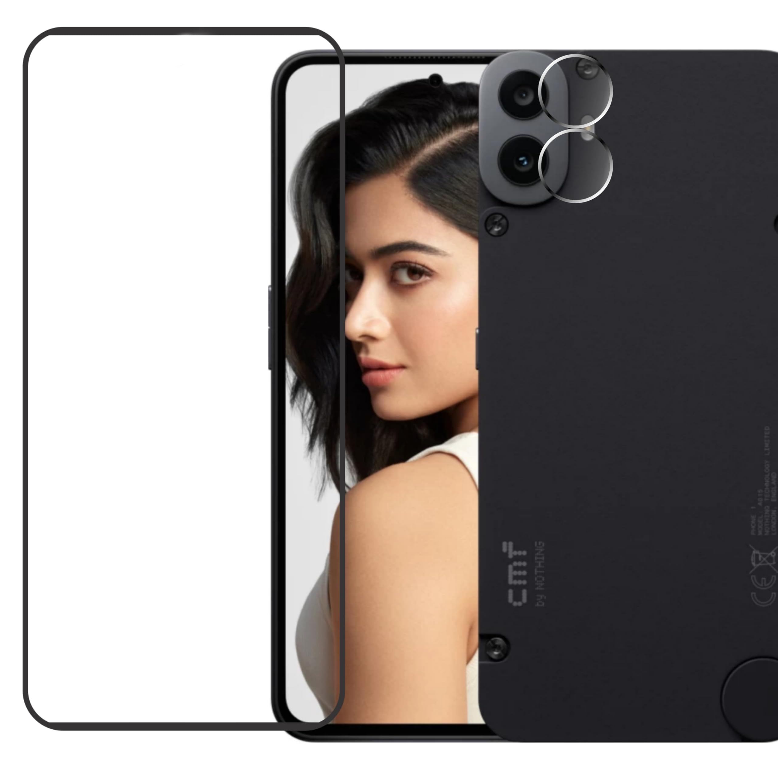 11D Tempered glass Screen protector with Camera lens protector for CMF by Nothing phone 1 (2 in 1) with installation kit (B0DHH6VSJM) Amazon Price History, Amazon Price Tracker